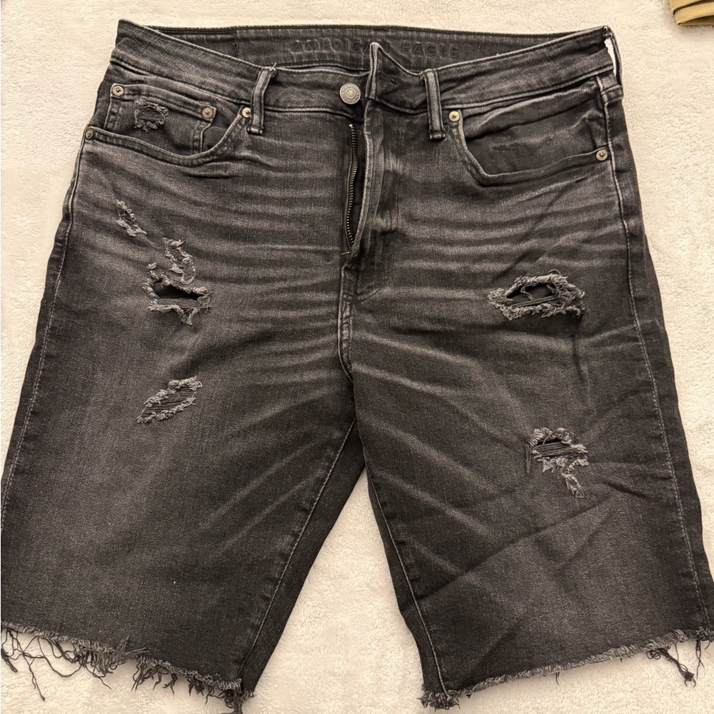 American Eagle Outfitters Dark Gray Jean Shorts
